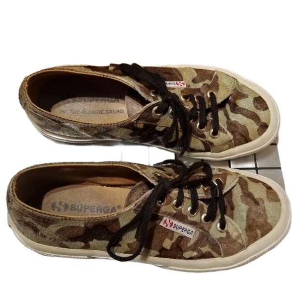 SUPERGA × TBS Ponyhair Camo Wmns Sneaker (Size 6) - Picture 6 of 16